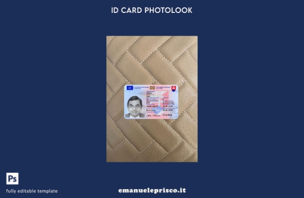 stile verificato Modello anteriore photolook presente della carta d'identità s 1